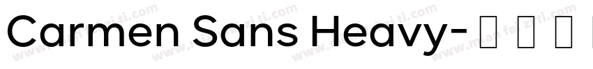 Carmen Sans Heavy字体转换